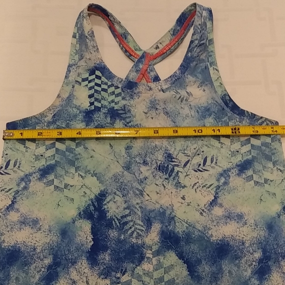 Ivivva Blue Patterned Activity Tank Top Size 10 - Picture 3 of 9